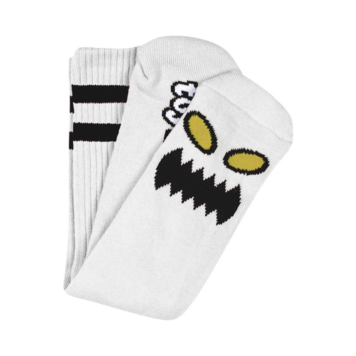 Toy Machine Monster Face White Crew Socks