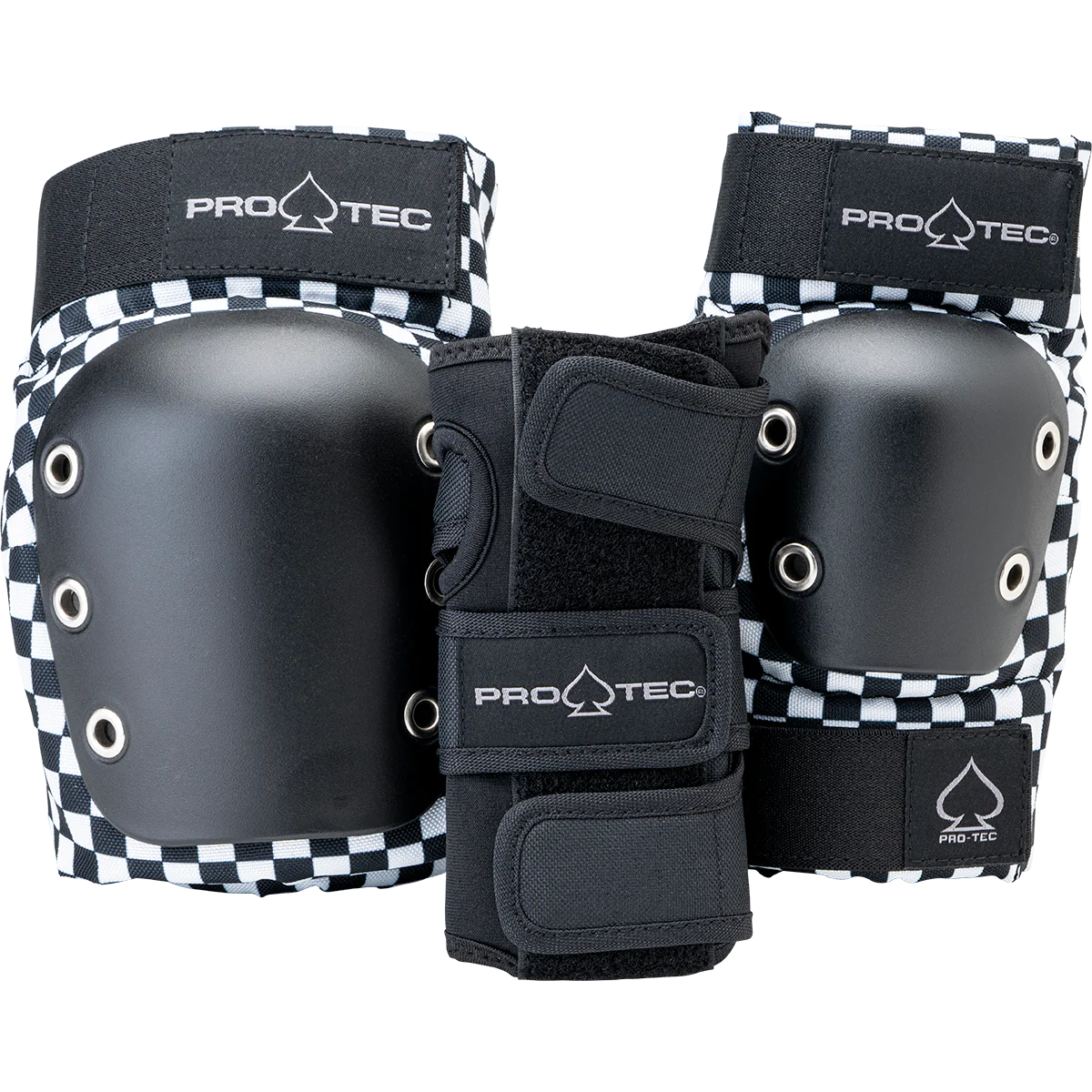 ProTec Junior Black Checker 3 Pack Youth Pads