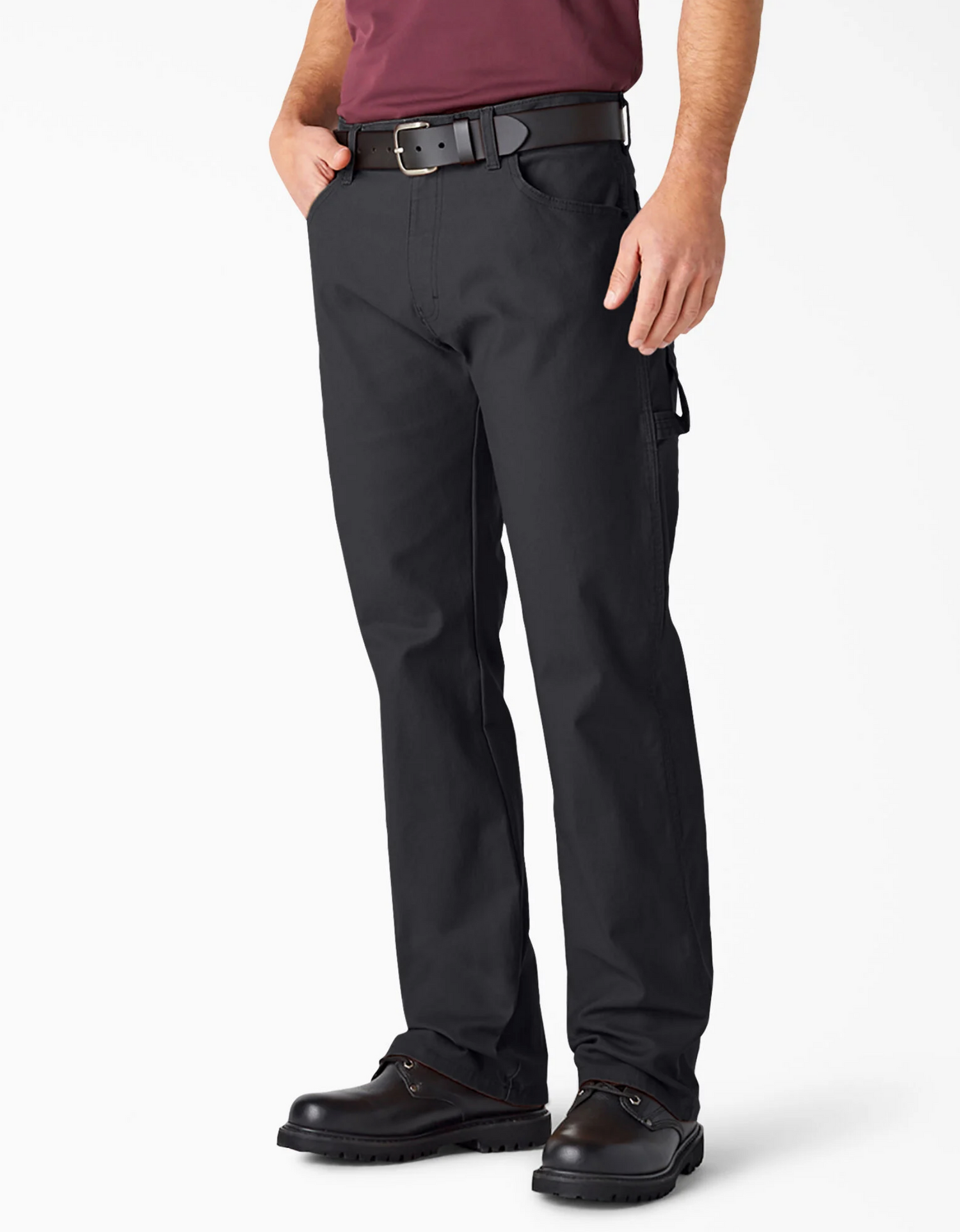 Dickies 1939 Carpenter Duck Relaxed Fit Straight Leg Rinsed Black Pant ...