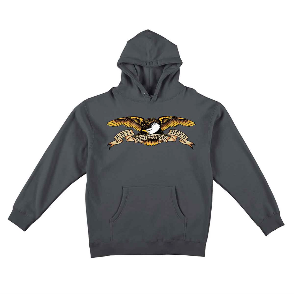 Anti-Hero Eagle Charcoal Hoodie – Long Beach Skate Co