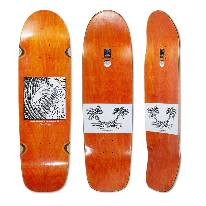 Polar Shin Sanbongi Freedom Wheel Well Surf Jr. 8.75" Skateboard Deck