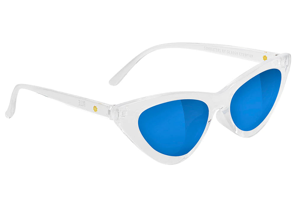 Glassy Eyewear Billie Clear/Blue Lens Sunglasses