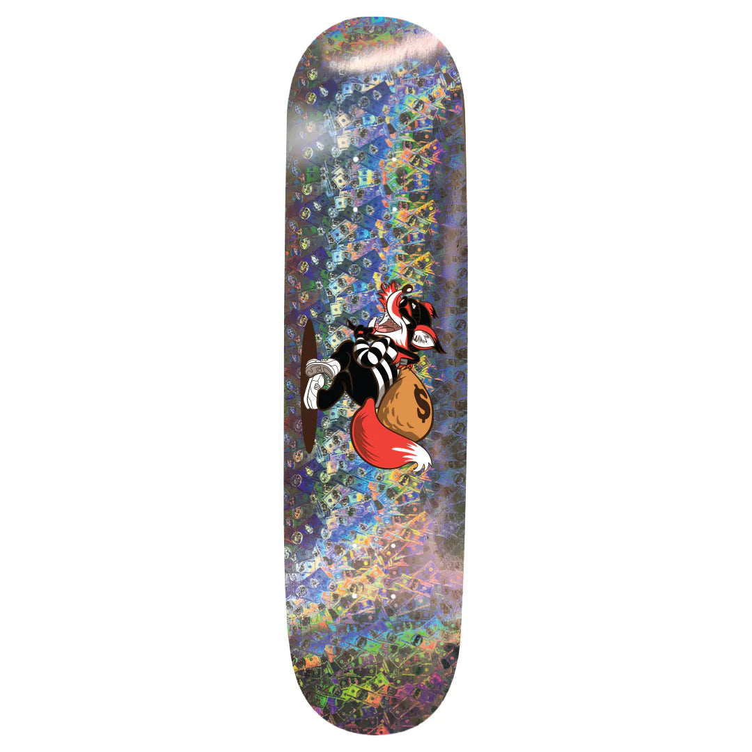 Thank You Heist 8.25" Hologram Foil Skateboard Deck