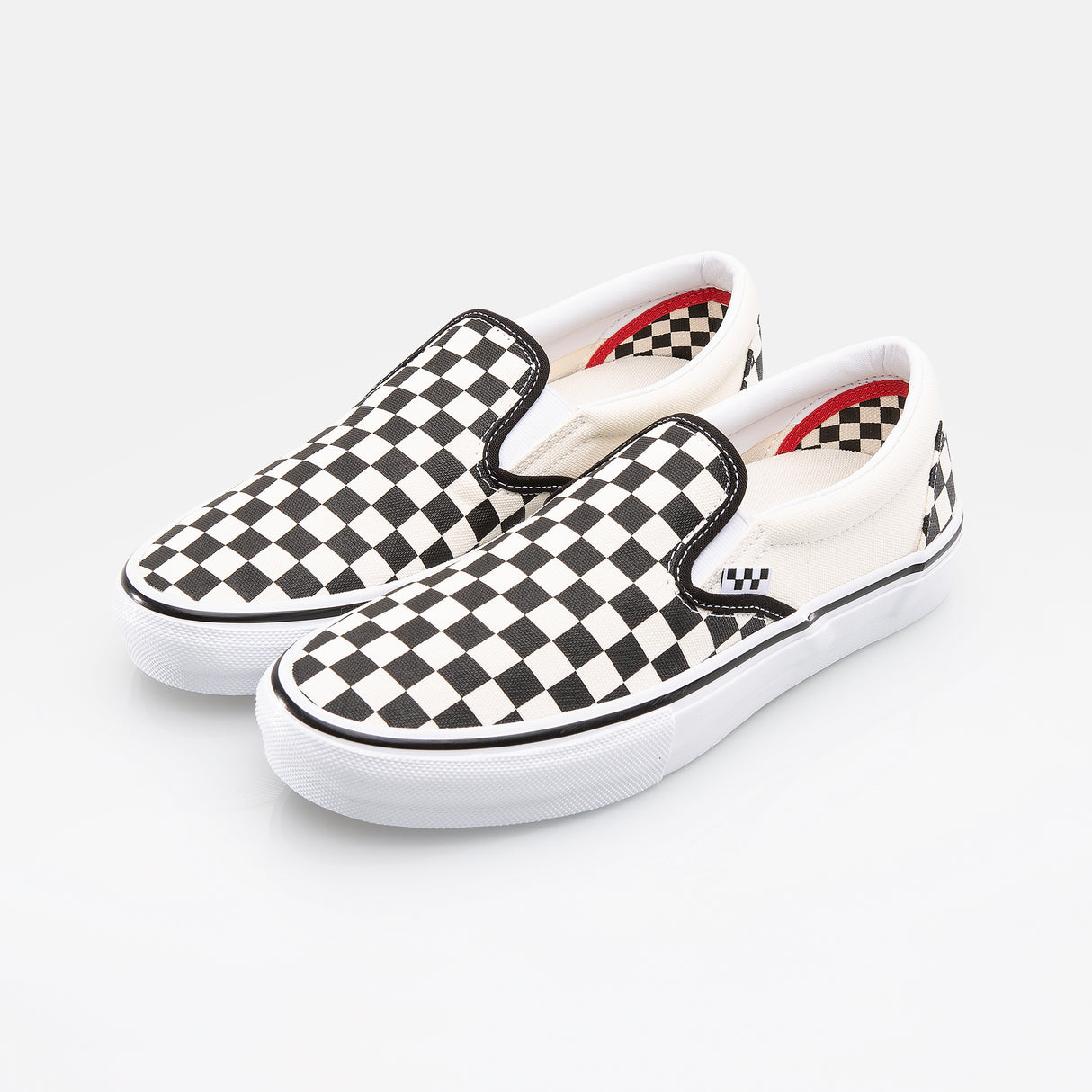 Vans Checkerboard Skate Slip-On Shoes Black/White / 11.5