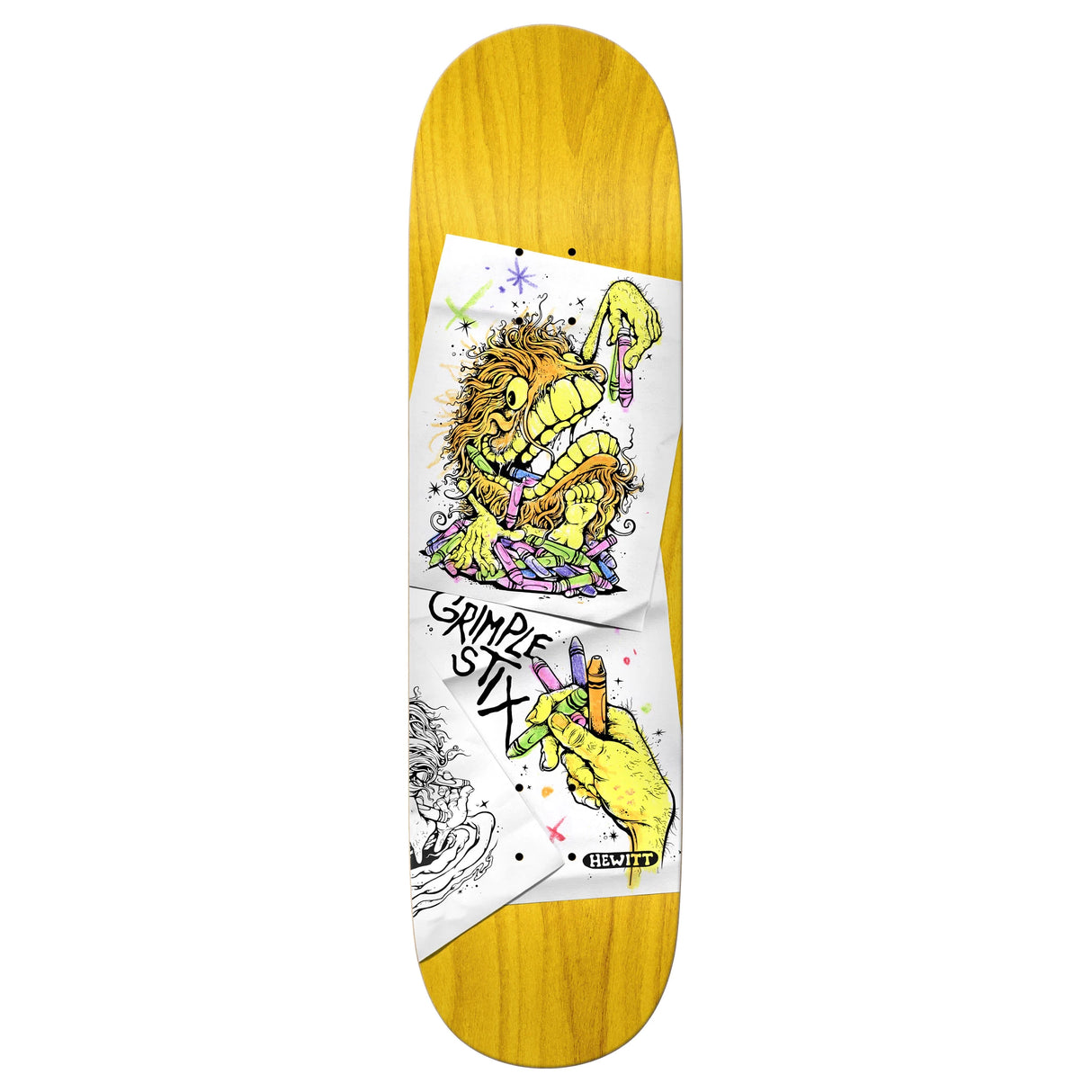 Anti-Hero Hewitt Grimple Coloring Book 8.4" Skateboard Deck