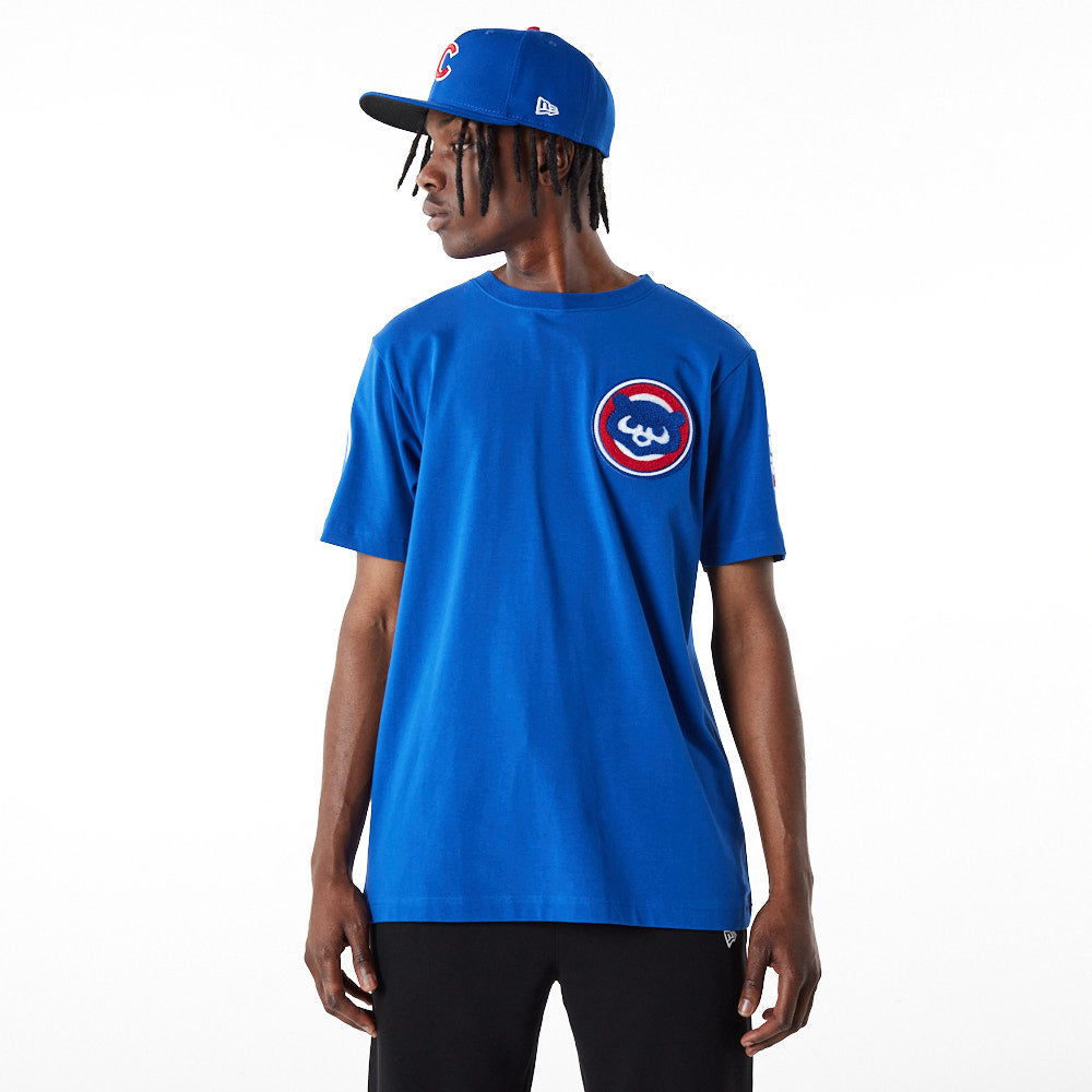 Nike Chicago Cubs Blue Wordmark Short Sleeve T Shirt