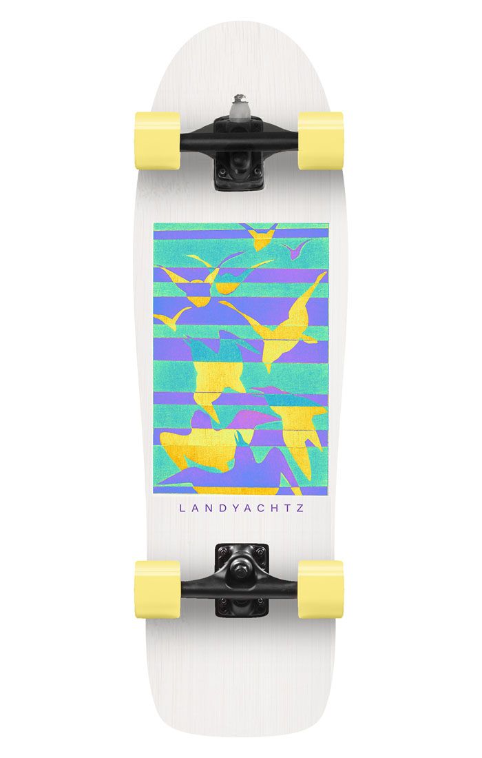 Landyachtz Surf Life Birds Longboard Complete Skateboard