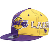 New Era Los Angeles Lakers Team Split 9Fifty Snapback Hat