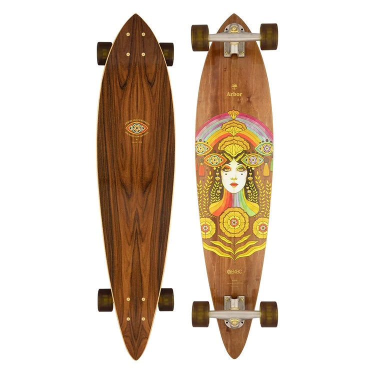 Arbor Solstice B4BC 2021 Fish 37" Longboard Complete Skateboard