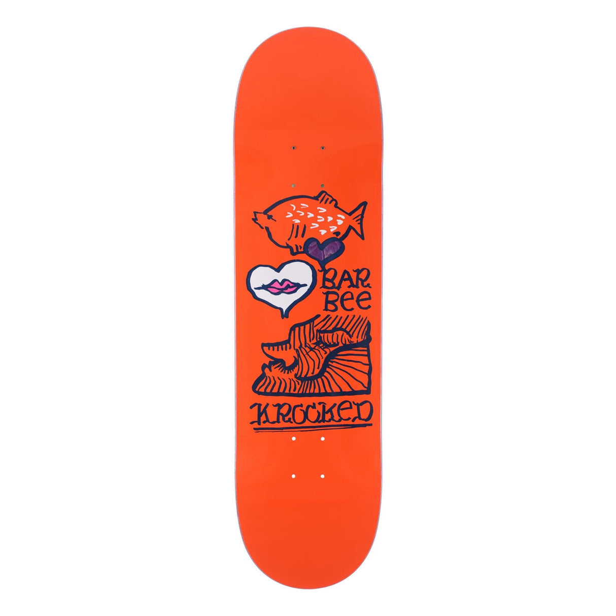 Antagelser, antagelser. Gætte Let at forstå Villig Krooked Barbee Love 8.5" Assorted Stain Skateboard Deck – Long Beach Skate  Co