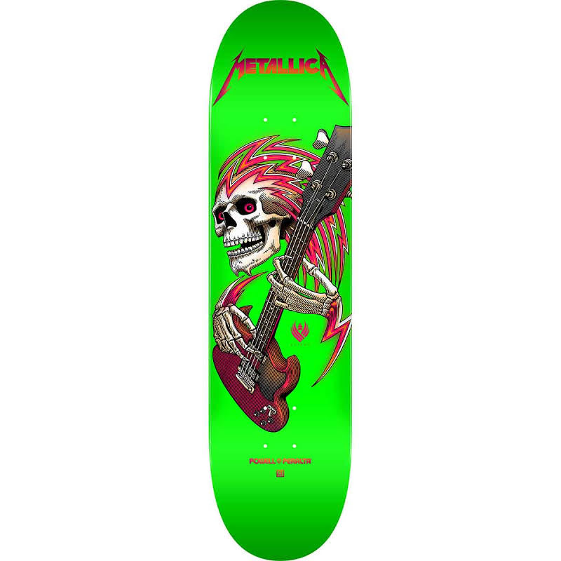 Powell Peralta Flight Metallica Collab LIme Green 9.0" Skateboard Deck