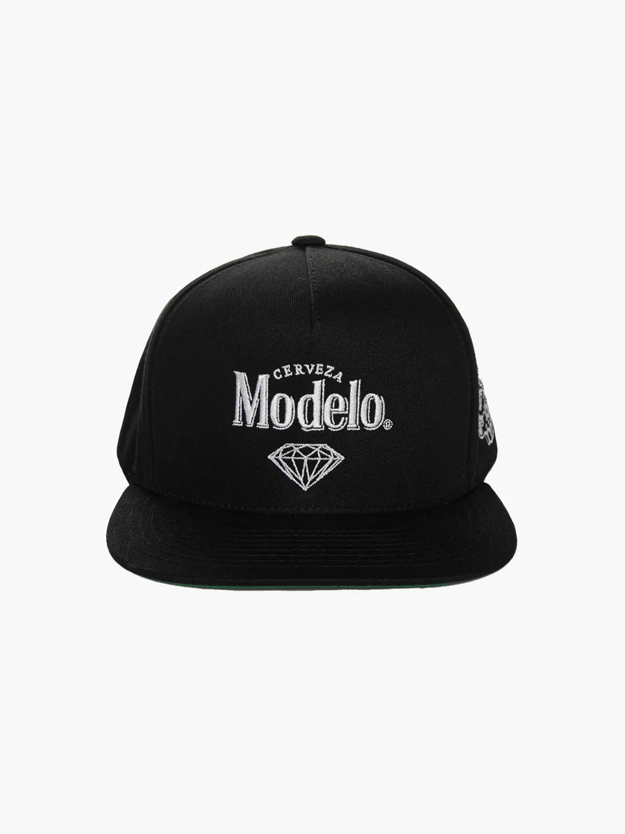 Diamond X Modelo Sketch Black Snapback Hat