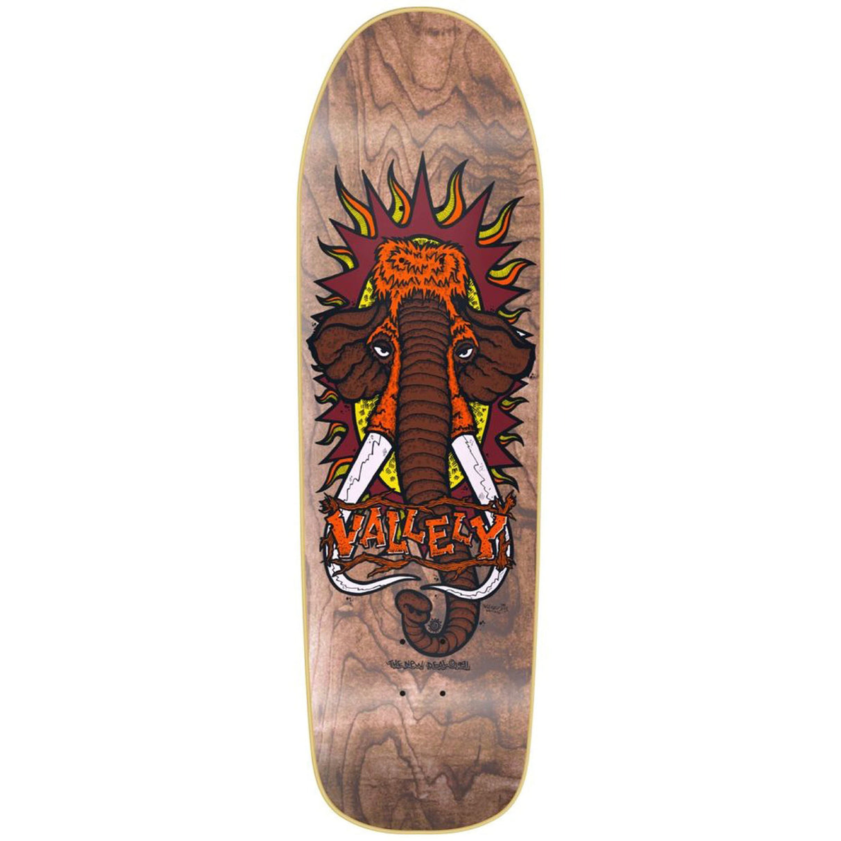 New Deal Vallely Mammoth Sp Brown 9.5" Skateboard Deck