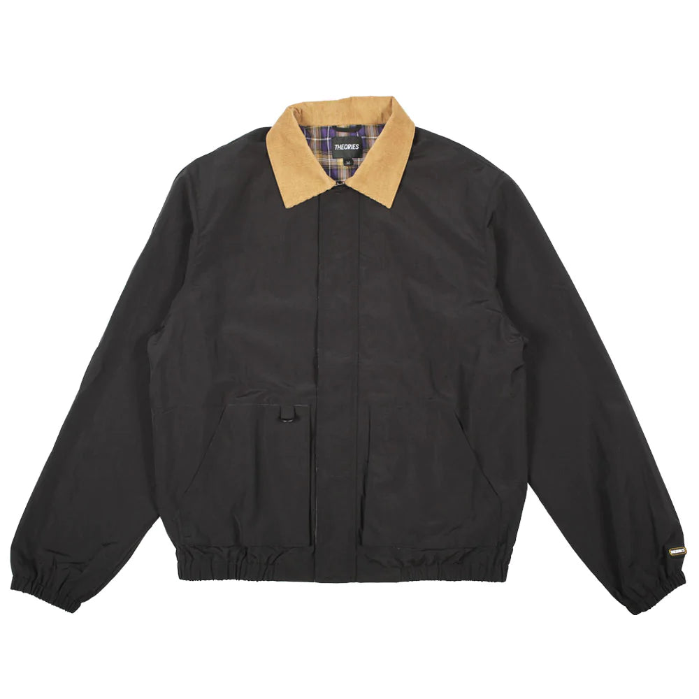 Theories Fairway Nylon Black Jacket – Long Beach Skate Co