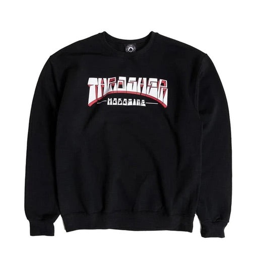 Thrasher Firme Logo Black Crewneck Sweater