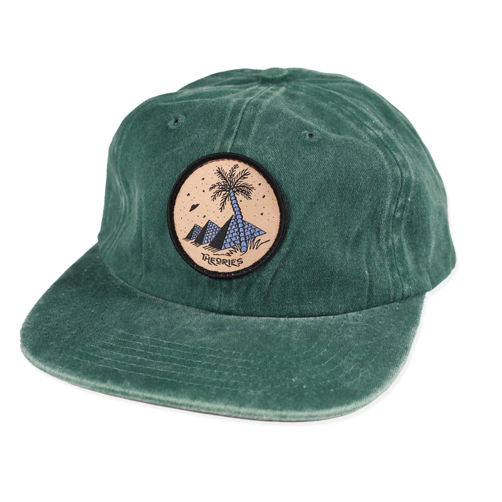 Theories Oasis Washed Pine Denim Snapback Hat