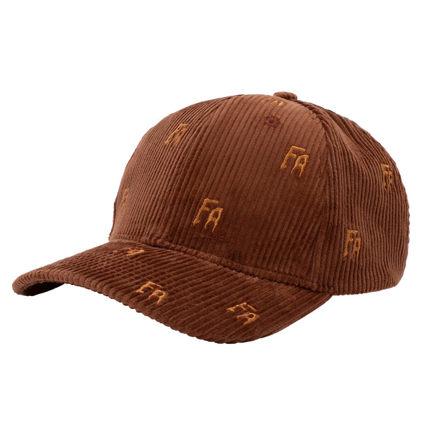 Fucking Awesome Scattered FA Corduroy Strapback Brown