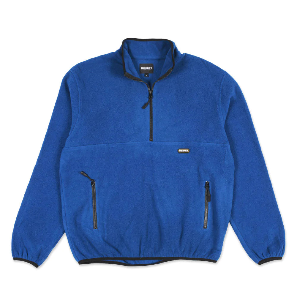Theories Catskills Lightweight Fleece Half-Zip Blue Jacket