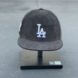 New Era "LB Skate Exclusive Custom" Los Angeles Dodgers 9Fifty 40th Anniversary Black Corduroy Snapback Hat