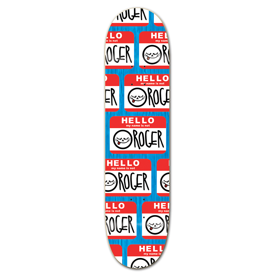 Roger Hello 8.125" Assorted Stain Skateboard Deck