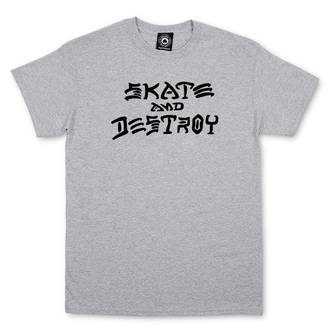 Thrasher Skate and Destroy Grey Black Shirt