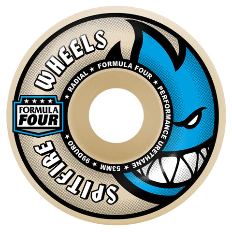 Spitfire F4 Formula Four Radials 99a 56mm Natural Wheels