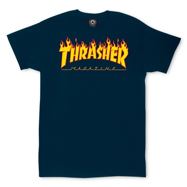 Thrasher Flame Navy Shirt