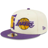New Era Los Angeles Lakers 2022 Draft 9Fifty White/Purple Snapback Hat