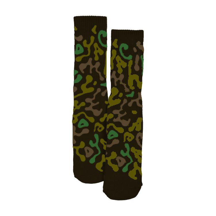 Toy Machine Camo Black Orange Socks