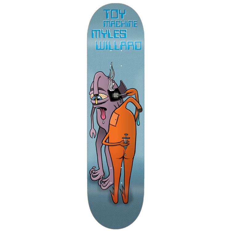 Toy Machine Myles Willard Brain Chip 8.25" Skateboard Deck