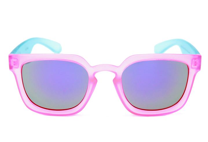 HAPPY HOUR WOLF PUPS LEABRES PINK CLEAR BLUE SUNGLASSES
